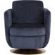 Gilley Bergen Navy Swivel Lounge Chair, Swivel
